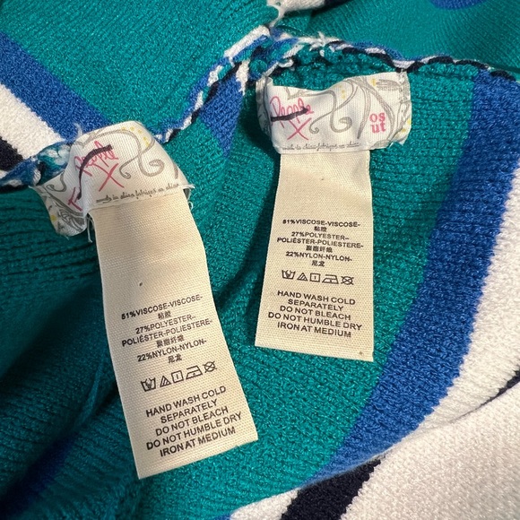 Free People OS All I Need blue Striped Sweater kimono - Picture 5 of 6